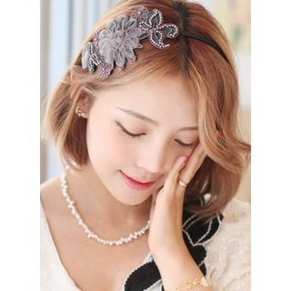 kitsch island Corsage Beaded-Accent Hair Band