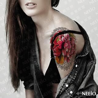 Neeio Waterproof Temporary Tattoo (Flower) 1 sheet