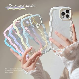 Wavy Transparent Phone Case - iPhone 14 / 14 Pro / 14 Pro Max / 14 Plus / 13 / 13 Pro / 13 Pro Max / 12 / 12 Pro / 12 Pro Max / 11 / 11 Pro Max / XS / XR / XS Max / X