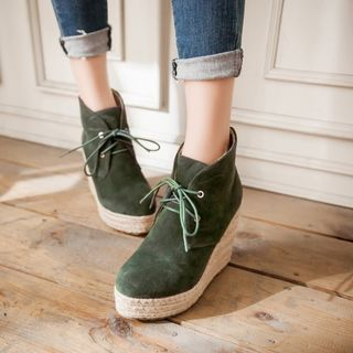 Pangmama Wedge Espadrille Ankle Boots