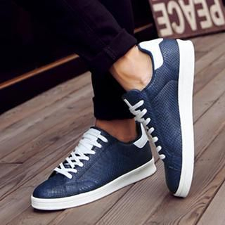 Preppy Boys Lace-Up Sneakers