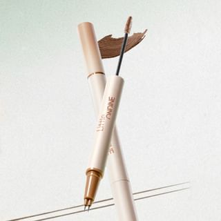 LITTLE ONDINE - Y Shaped Double Headed Eyebrow Pencil - 4 Colors #01 Light Black Tea