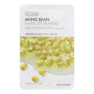 THE FACE SHOP - Real Nature Face Mask 1pc (20 Types) 20g Mung Bean