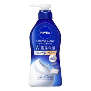 Nivea Japan - Cream Care Double Rich Moisture Body Wash European White Soap - 460Ml