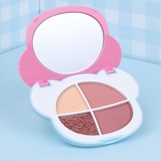 Gege Bear - BUY 3 GET 40% OFF - Cute & Fun Fantasy 4-Color Eyeshadow Palette - 5 Types #01 Dreamy Peach Pink