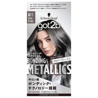 Schwarzkopf Japan - Got2b Bonding Metallics Hair Color M11 Silver Greige