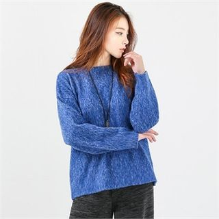 GLAM12 Wool Blend Oversized Knit Top