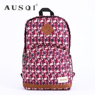 Ausqi Patterned Canvas Backpack