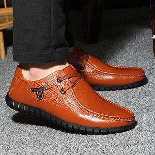 Preppy Boys Genuine-Leather Studded Loafers