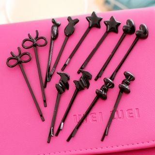 Seoul Young Patterned Hair Pin (2 pcs)