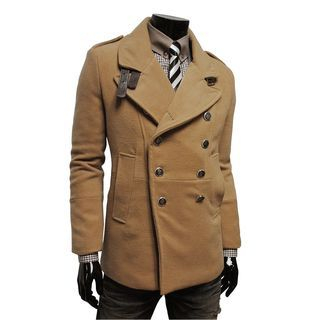Bay Go Mall Double-Breasted Coat