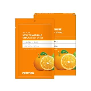 Pretty Skin - The Pure Jeju Tangerine Vita C Mask Sheet Set 25G X 10 Sheets