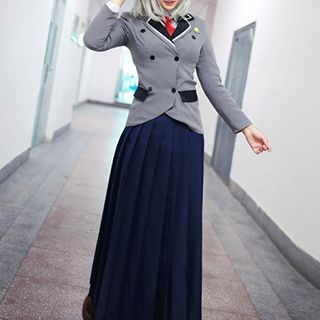 Ghost Cos Wigs Shimoneta: A Boring World Where the Concept of Dirty Jokes Does Not Exist Anna Nishikinomiya Cosplay Costume