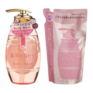 Vicrea - &Honey Pure Rose Honey Deep Moist Gel Body Wash 440Ml Refill