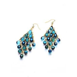 kitsch island Glass Chandelier Earrings