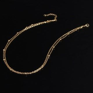 Seirios Beaded Double-Chain Necklace