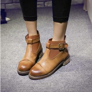 Pangmama Buckled Ankle Boots