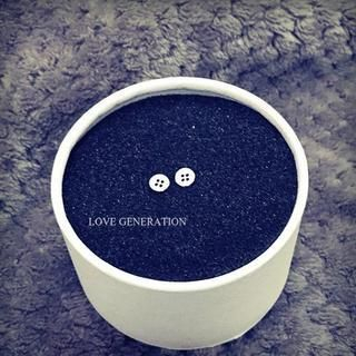Love Generation Button Earrings - 2 Size