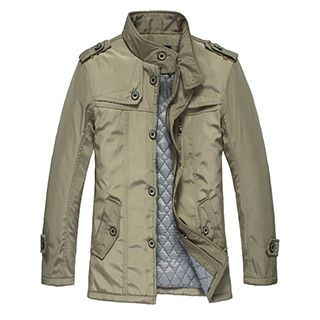RUYA Quilted-Lining Trench Jacket
