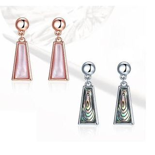 Italina Paua Shell / Pink Shell Drop Earrings