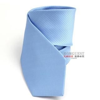 Romguest Striped Neck Tie Light Blue - One Size