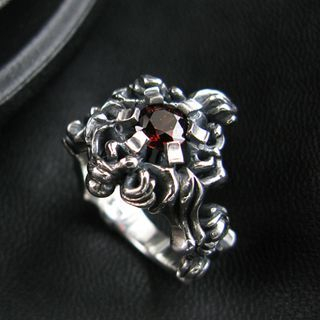 Sterlingworth Garnet Sterling Silver Ring