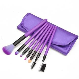 Magic Beauty Makeup Brush Set (Purple) 7 pcs + bag