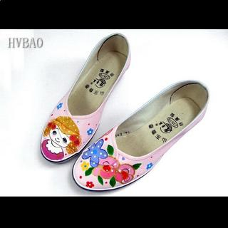 HVBAO Canvas Wedge Pumps