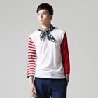 Color-Block Long-Sleeve Knit Top
