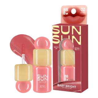 Baby Bright - Sunsun Matte Lip Spf 50+ Pa++++ 02 Peach Daylight