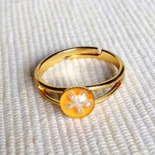 MyLittleThing Resin Little Snowflake Ring (Light Orange) One Size