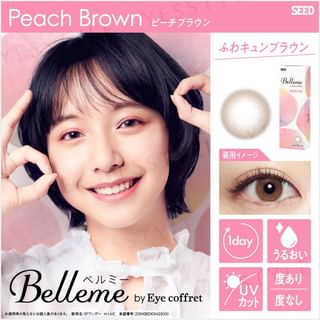 SEED - Belleme by Eye Coffret 1 Day Color Lens Peach Brown P-1.75 (30 pcs)