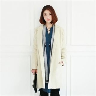 GLAM12 Notched-Lapel Corduroy Coat