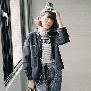 Tokyo Fashion Snap Button Denim Jacket
