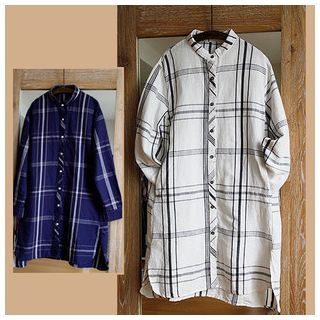 Rosadame Plaid Long Shirt