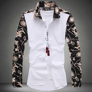 Riverland Print Panel Shirt