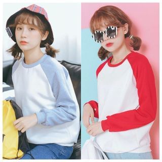 SUYISODA Color Block Pullover