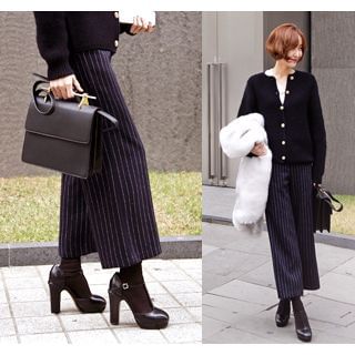 ssongbyssong Pinstriped Wide-Leg Pants