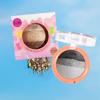 J.cat - Triple Crown Baked Eyeshadow - 5 Colors #Tbs107 Grape Gelato