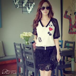 Dabuwawa Lace Pencil Skirt