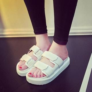 Yoflap Velcro Platform Sandals