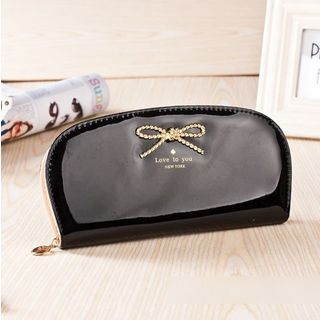 Pennyshine Faux-Leather Bowed Wallet
