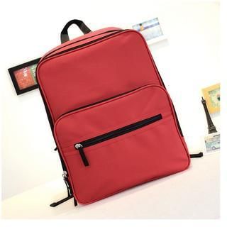 Bag Hub Plain Zip Backpack