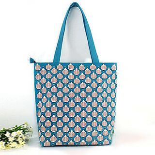 Ms Bean Patterned Canvas Shopper Bag