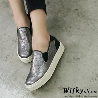 Wifky Glossy Slip-On Shoes