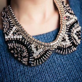 Ticoo Embellished Collar Necklace