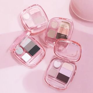 Biya - Heart's Joy 5-Color Eyeshadow Palette - 4 Types 102# Lychee Pink - 4.9G