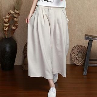 Romantica Wide-Leg Cropped Pants