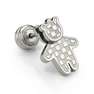 Kenny & co. Kenny Bear Earring In Sliver(single) Silver - One Size