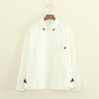 Mushi Long Sleeved Oxford Blouse